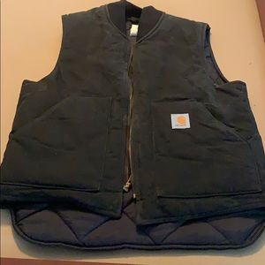 Carhartt vest duck quilted large black